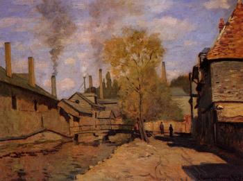 尅勞德 莫奈 Factories at Deville, near Rouen